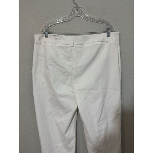 Chico's Pants‎ Womens Size 3 US SZ 16 White Wide Leg Crop NEW - Picture 4 of 5